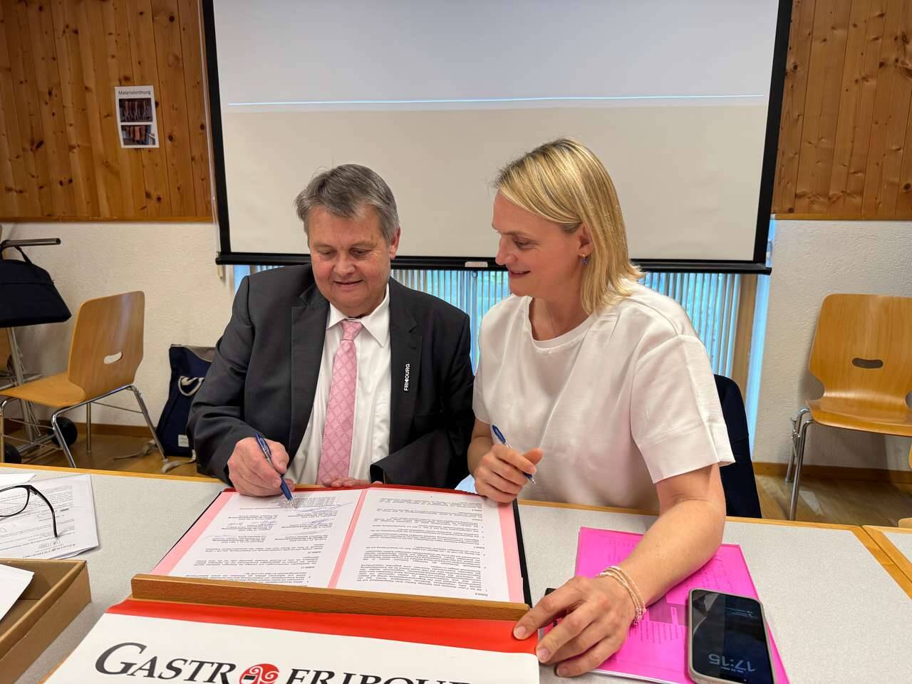 Hans Jungo et Gina de Courten