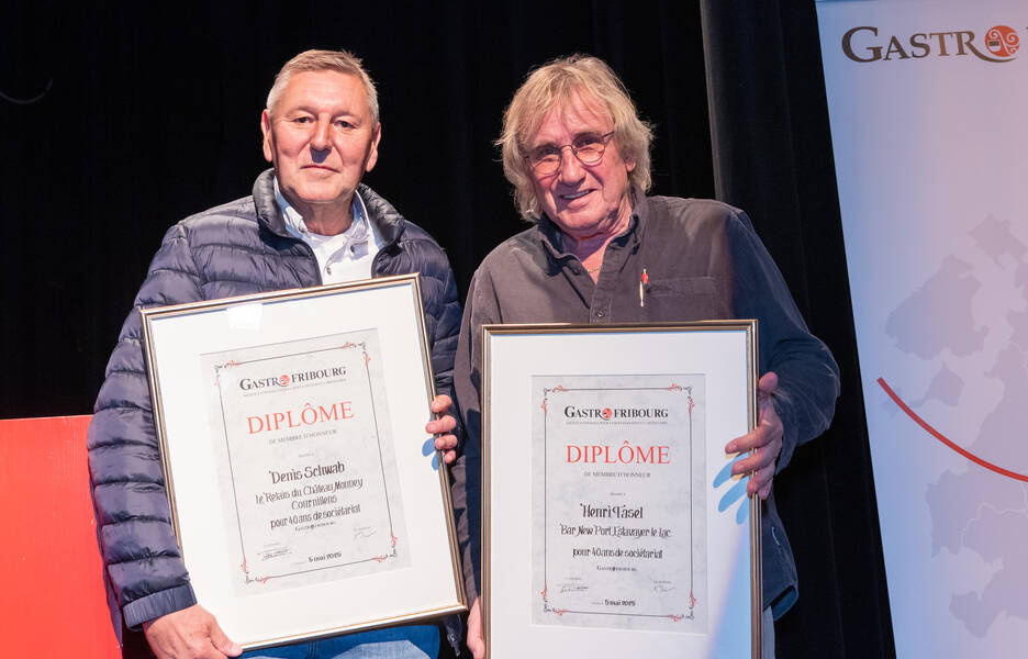 AG 2025 Nouveux membres d'honneur Henri Fasel et Denis Schwab