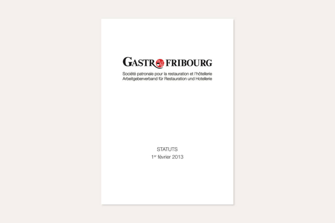 Document présentant les statuts de GastroFribourg