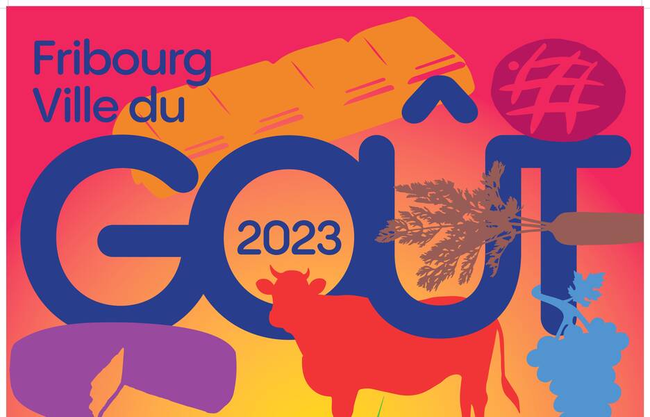 Affiche Fribourg Ville du goût 2023