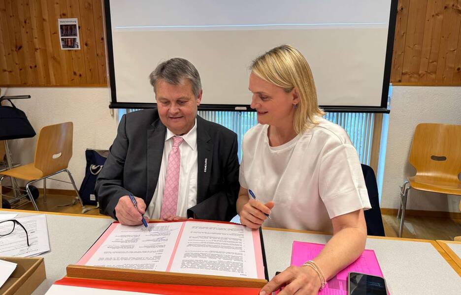 Hans Jungo et Gina de Courten